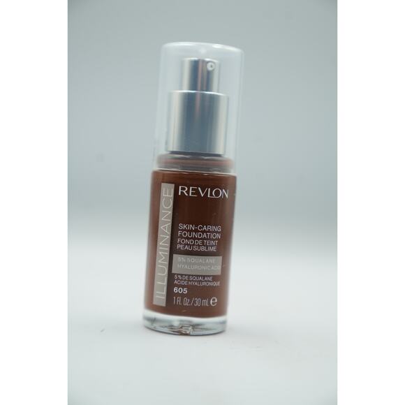 Revlon Illuminance Skin-Caring Foundation 605 + 501 1oz Duo Pack 5% Squalane - Picture 9 of 12